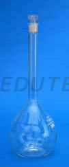 FLASK VOLUMETRIC, WITH ONE MARK, WITH INTERCHANGEABLE GLASS STOPPER. Accuracy as per Class 'B' ISO 

1042